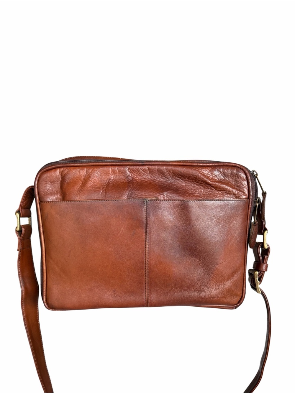 Frye Vintage Work Bag Leather Crossbody Messenger Bag - Picture 2 of 10